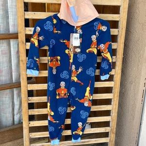 Nickelodeon Avatar The Last Airbender Sleeper costume Pjs Sz 4/5Y